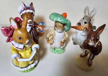 Vintage Porcelain Rabbit Figurines