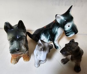 Lot Of Scottie Dog Porcelain Figures Dog Lot