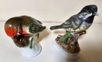 Vintage Bird Porcelain Figures Lefton & Gerald Porzellan