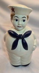 Shawnee Pottery Sailor Boy Cookie Jar American Bisque Vintage