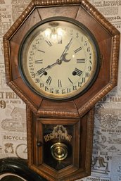 Antique Regulator 8 Day Calander Wall Clock