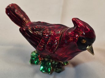 Spoontique's Enamel Bird Trinket Cardinal