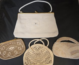 4 Vintage Beaded Purses