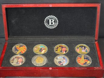 Bradford Exchange 8 Trump Presidential Coin Set