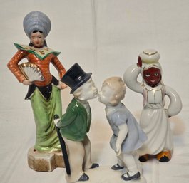 Lot Of 3 Porcelain Ceramic Figurines