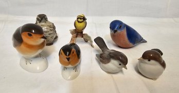Vintage Lot Of Ceramic & Pottery Birds