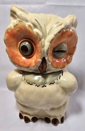 Vintage Shawnee Pottery USA Winking Owl Cookie Jar