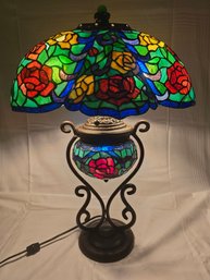 Tiffany Style-Stained Glass Lamp 26' H 15' D 18' W