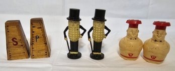 3 Sets Of Vintage Salt & Pepper Shakers