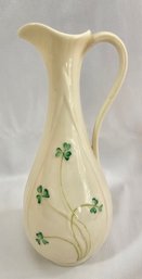 Vintage Belleek Ireland Porcelain 7' Shamrock Pitcher