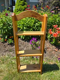 Small 3 Tier Wood Shelf