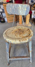 Vintage Metal Industrial Chair