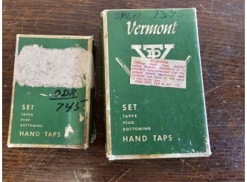 2 Sets Of Vermont Hand Taps1/16-24 And 3/8-16