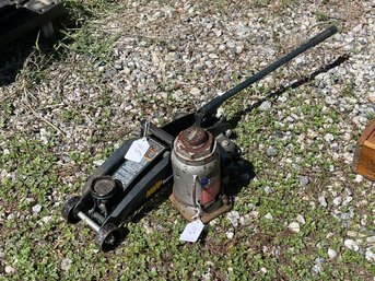 Floor Jack With Handle; Bottle Jack With No  Handle