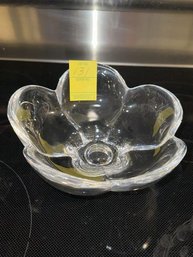 Bowl: Orrefors Crystal, 3' Tall X 8' Diameter