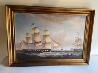 Maritime Scene The Medina Off Dover By Thomas  Witcombe