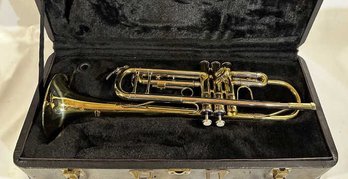 Schmidt Lacquered H300L Bb Trumpet With Case, Missing Pieces