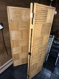 3-Panel Bamboo Screen 5.5' Tall