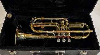 Conn Lacquered Bb Cornet With Case, Poor Cindi Ton