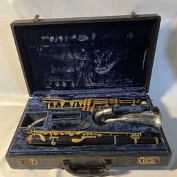 Alto Clarinet With Case, Poor Condition, Missing Pieces