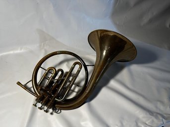 Olds Lacquered Eb Mellophone With Case, Poor Condition