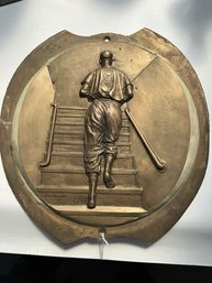 302 Ted Williams Bronze Plaque, Raised Relief, Farewell Ted, #9, 1960, 14' Dia.,