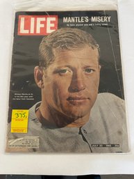 375 - 2 Mickey Mantle Magazine Collectibles, Life Magazine, July 30, 1965 And Sport Magazine, March 1956