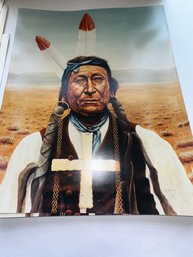 404 Colored Photos Of Indian By Armand LaMontagne, One Framed, 20' X 16'