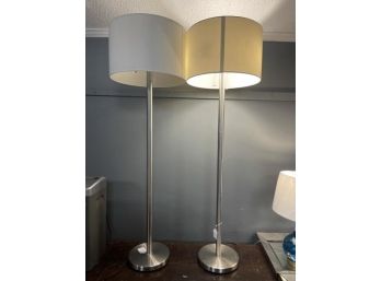 Lot Of 2 Modern Floor Lamps