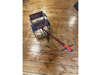 Child's Pull/Push Cart, Reverse Top