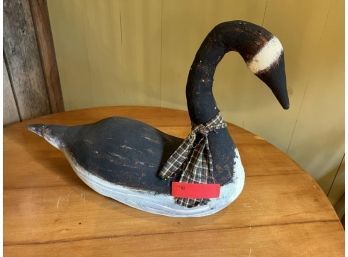 Painted Stuffed Canadian Goose, Weighted