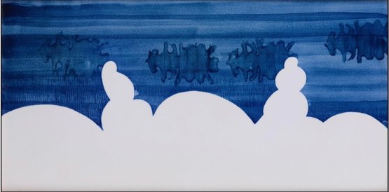 Five Moving Pieces, 2014, 2014 White Porcelain Panel, Jingdezhen