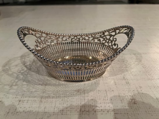 Italy Sterling Silver Basket