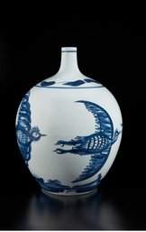 Bird At Sea, 2011, 2011  Large White Chinese Porcelain Jar