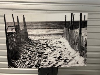 Black And White Beach Print