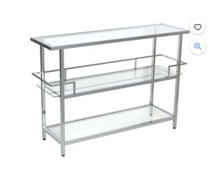 Chrome And Glass Console