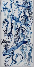 Life Size - Dancing Figures II, 2014, 2014 White Chinese Porcelain Panel Under-glaze - Very Large