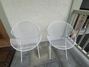 Pair Of Salterini Orange Slice Chairs And Table
