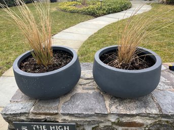 Pair Of Resin Planters