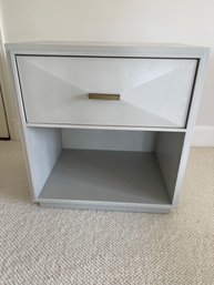 Grey Restoration Hardware Bedside Table