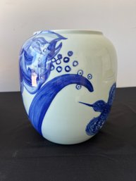Flower And Bird 1, 2013, 2013 White Chinese Porcelain Pot