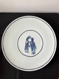 Two Girls, 2014, 2014 White Chinese Porcelain Plate