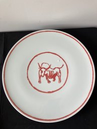 Steer, 2014, 2014 White Chinese Porcelain Plate