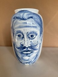 Porcelain Vase With Face