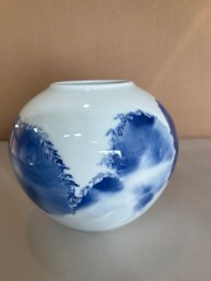 Small Blue And White Porcelain Bowl