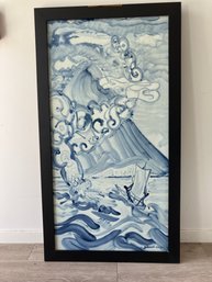 Hong Kong Sea Dragon 4P (version 1), 2012, 2012 White Chinese Porcelain Panel