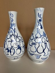 The Kiln I And  II, 2012, 2012 Pair Of Porcelain Vases