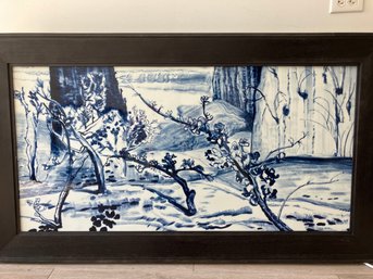 Porcelain Panel - Landscape With Budding Branches