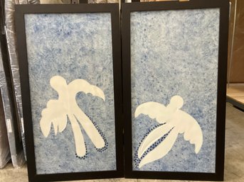 Two Porcelain Panels 'angels'