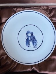 Two Girls Porcelain Plate